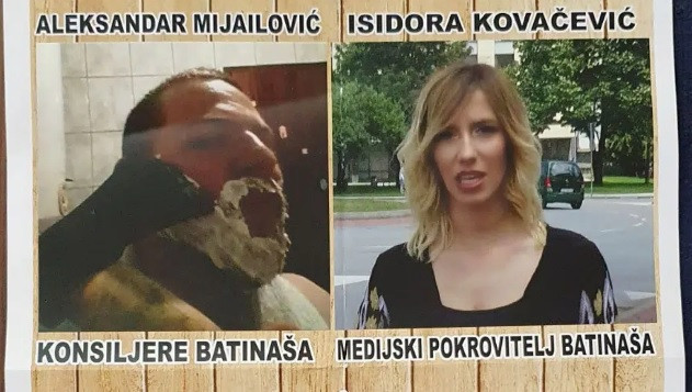 Plakat – poternica na ulicama Šapca (foto: Glas Podrinja)