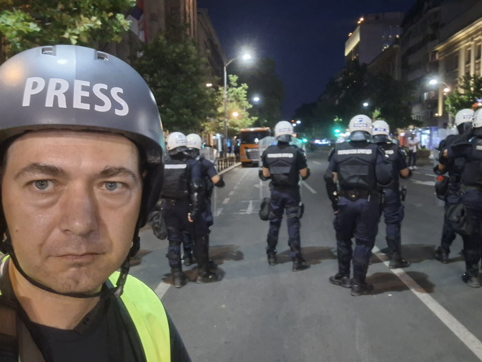 Žarko Bogosavljević na zadatku (foto: privatna arhiva)