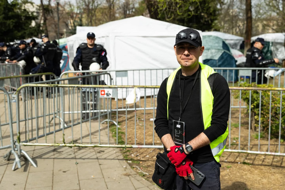 Žarko Bogosavljević na zadatku kod Pionirskog parka (foto: privatna arhiva)